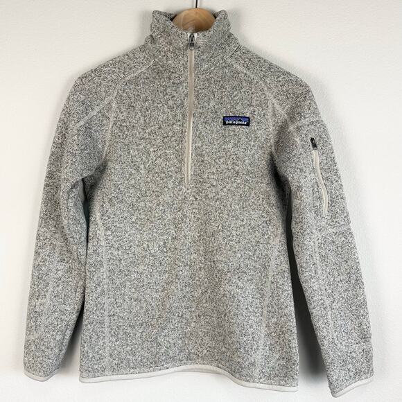 PATAGONIA | Women's Better Sweater 1/4-Zip Fleece in Birch White |XS - Picture 5 of 9
